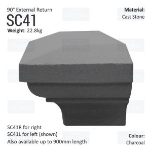 Ogee String Course (90° External Return) SC41