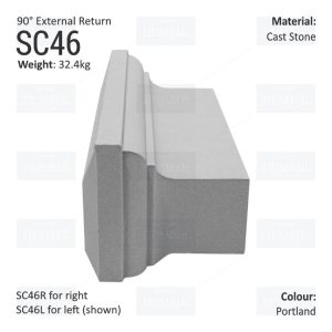 Ogee String Course (90° External Return) SC46