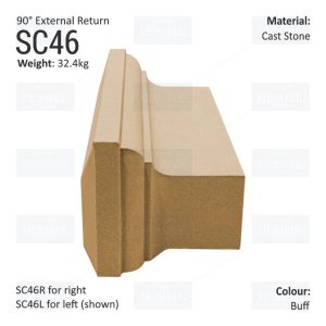 Ogee String Course (90° External Return) SC46