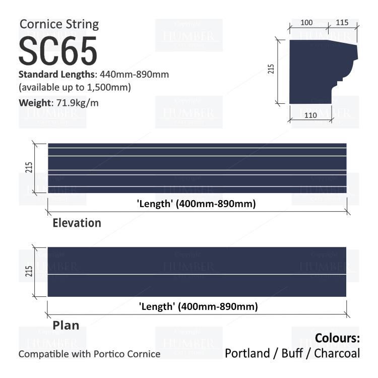 Cornice String Course SC65