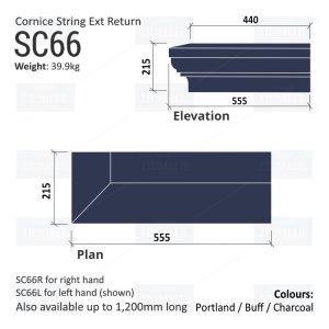 Cornice String Course SC66