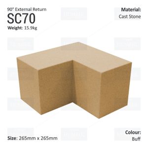 Traditional String Course (90° External Return) SC70