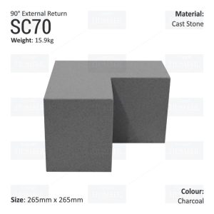 Traditional String Course (90° External Return) SC70