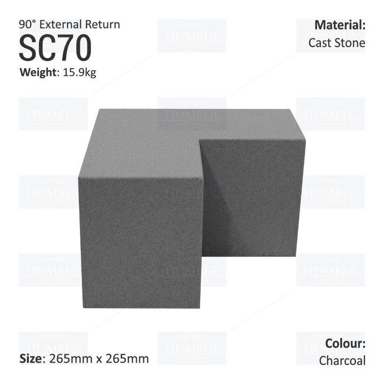 Traditional String Course (90° External Return) SC70