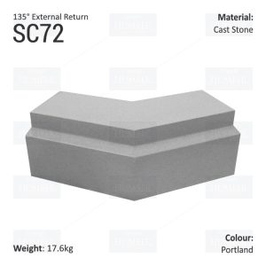 Traditional String Course (135° External Return) SC72