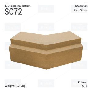 Traditional String Course (135° External Return) SC72