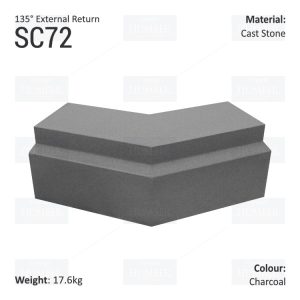 Traditional String Course (135° External Return) SC72