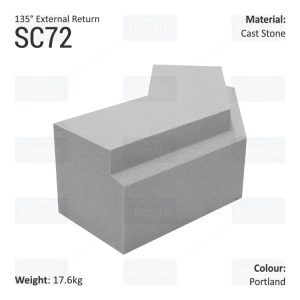 Traditional String Course (135° External Return) SC72