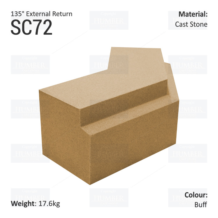 Traditional String Course (135° External Return) SC72