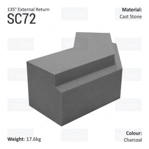 Traditional String Course (135° External Return) SC72