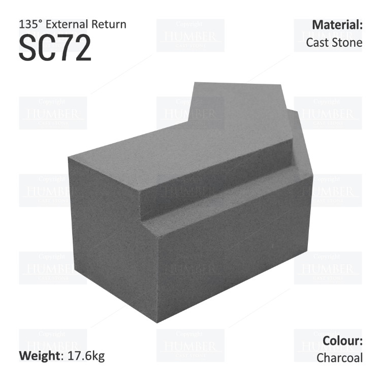 Traditional String Course (135° External Return) SC72
