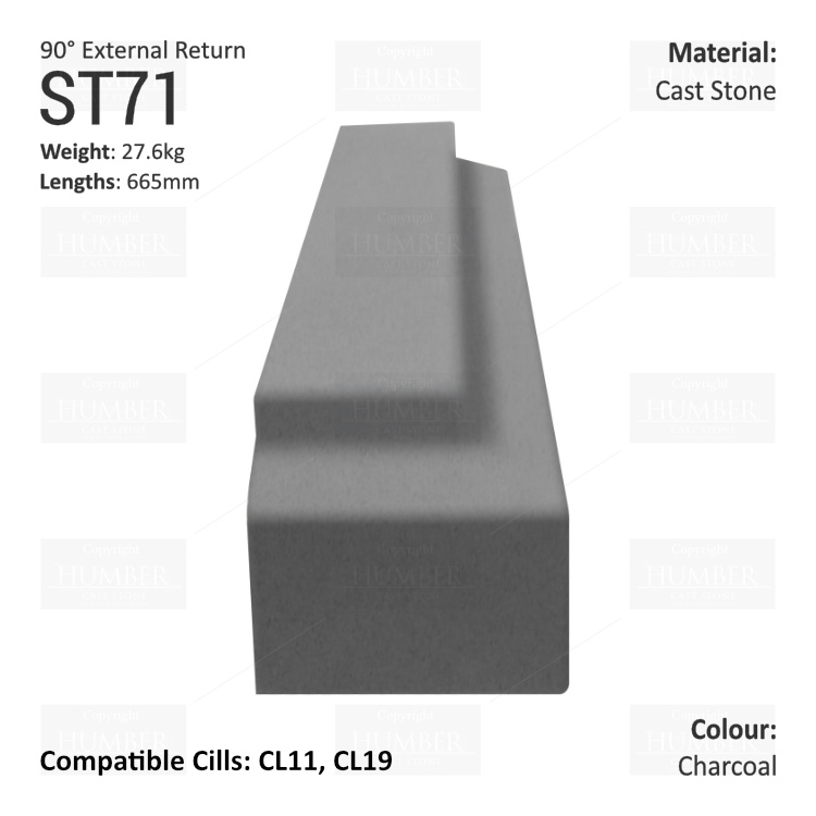 Traditional String Course (90° External Return) ST71
