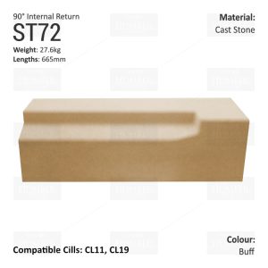 Traditional String Course (90° Internal Return) ST72