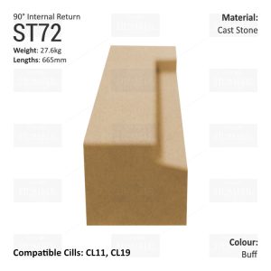 Traditional String Course (90° Internal Return) ST72