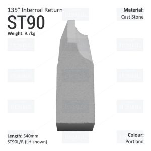 Label String Course (135° Internal Return) ST90
