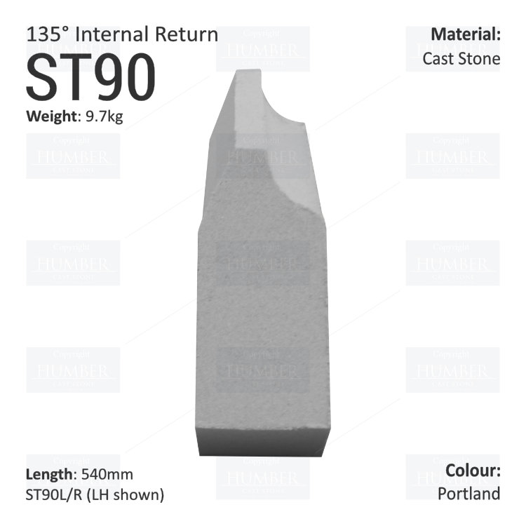 Label String Course (135° Internal Return) ST90