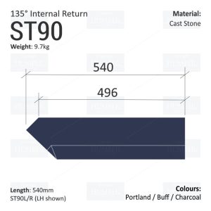 Label String Course (135° Internal Return) ST90