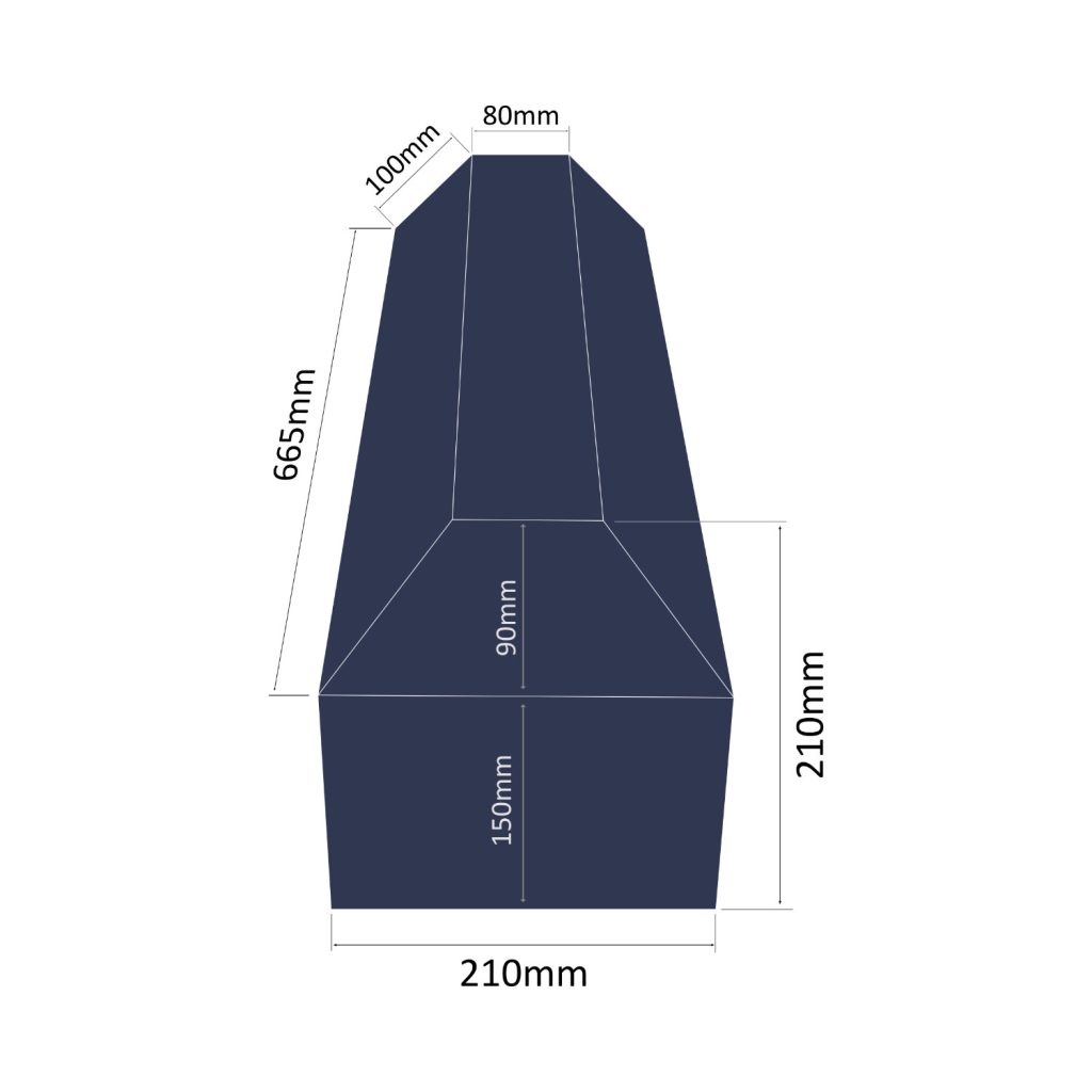 Tall Chamfred CPSE_ TCC-SE-210-MEASURES