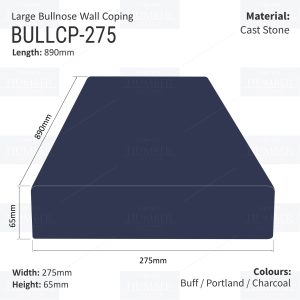 Large Bullnose  – 890mm x 275mm