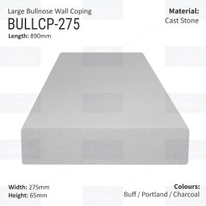 Large Bullnose  – 890mm x 275mm