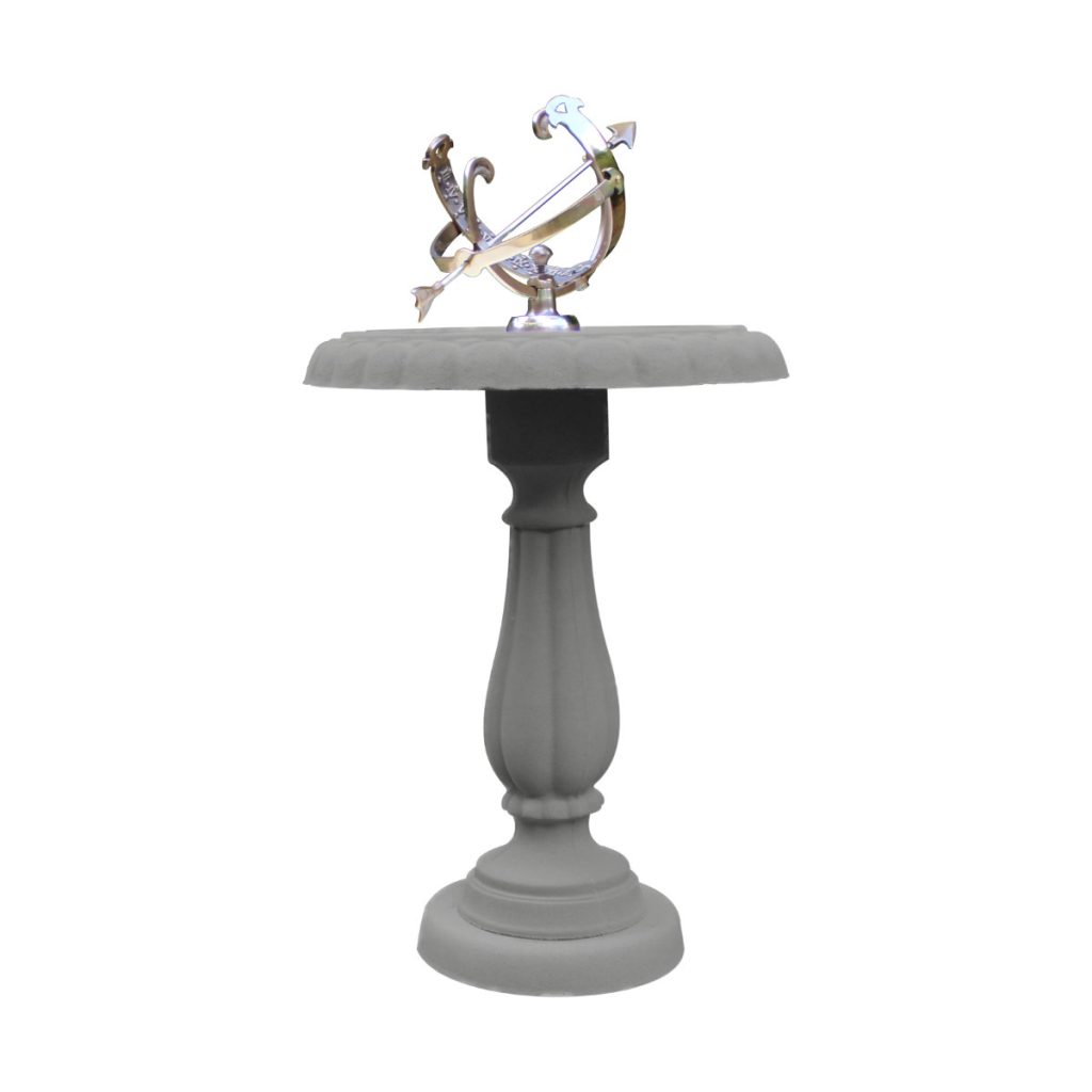 Brass Armillary on Heritage BB_BAS-HBB-CHARCOAL