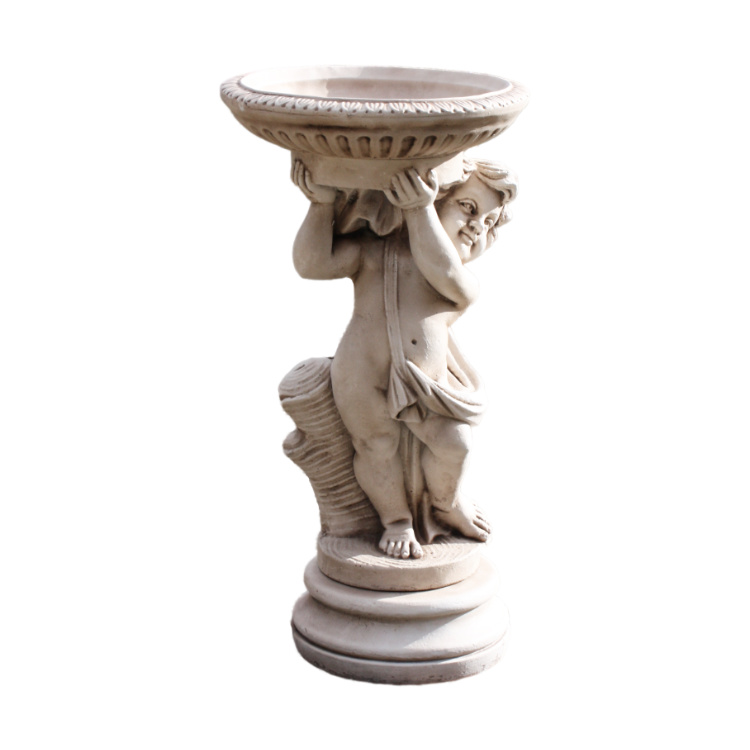 Cherub Left Birdbath_CHLBB-4-102