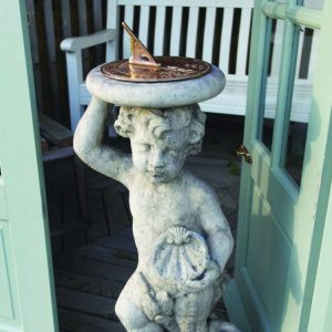 Cherub Aged Brass Sundial CABS-3755