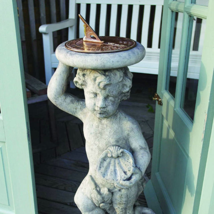 Cherub Aged Brass Sundial CABS-3755