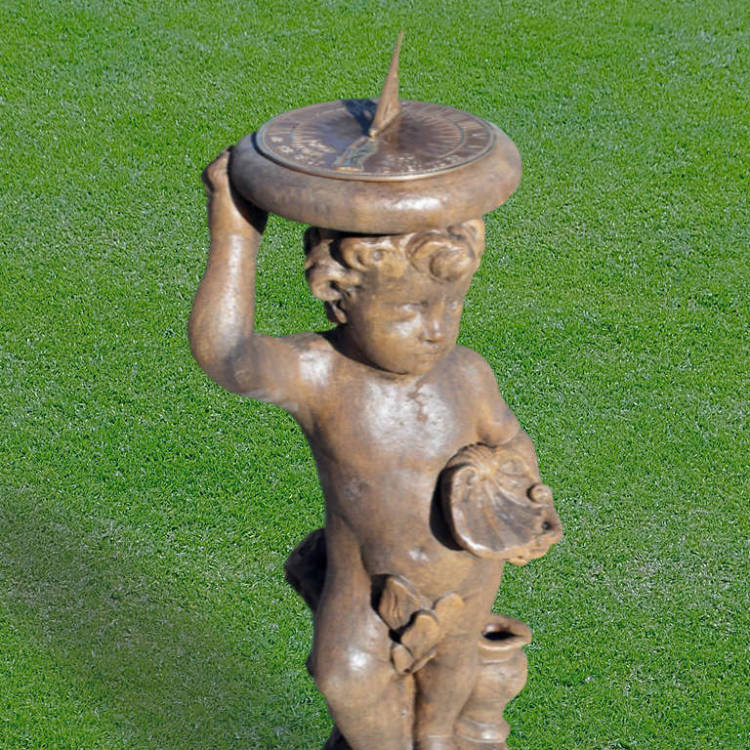 Cherub Aged Brass Sundial CABS-3755