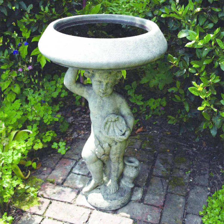 Cherub Stone Bird Bath CBB-C5767
