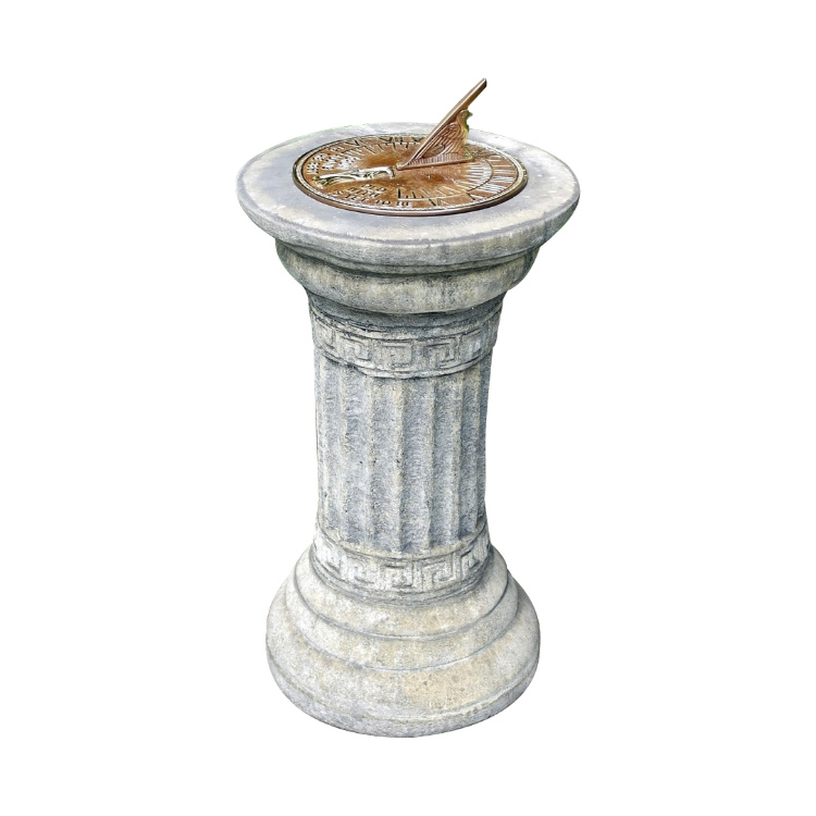 Classic Small Aged Brass Sundial_CSABS-C3712