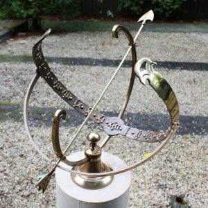 Classic Plain Column Armillary Sundial
