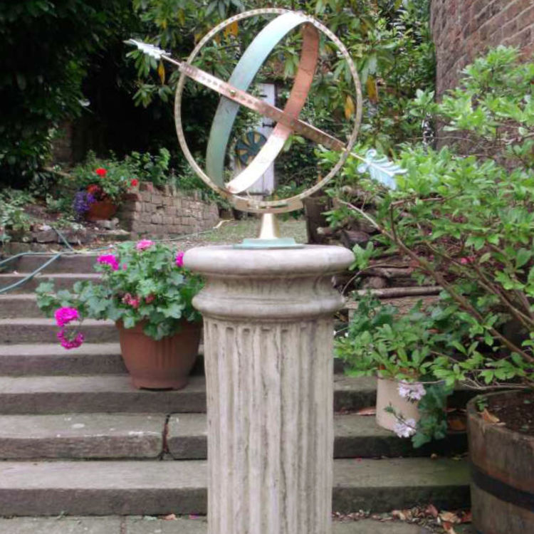Classic Fluted Column Large Armillary