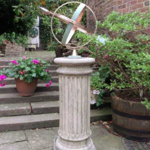Classic Fluted Column Large Armillary