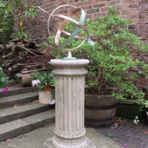 Classic Fluted Column Large Armillary