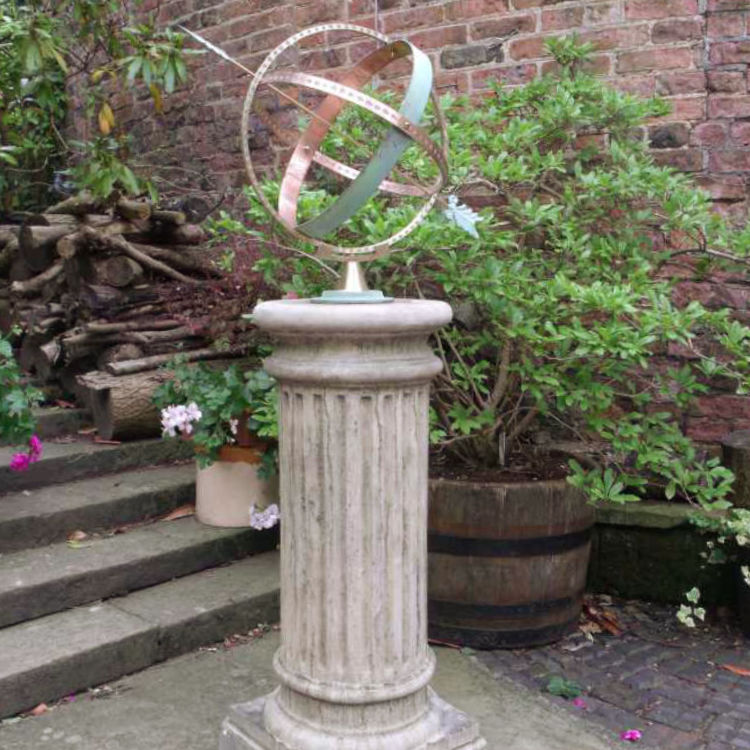 Classic Fluted Column Large Armillary
