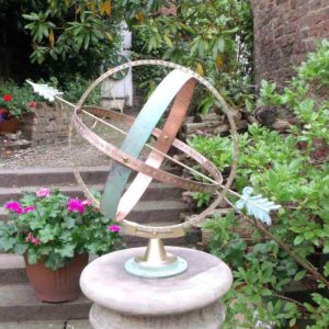 Classic Fluted Column Large Armillary