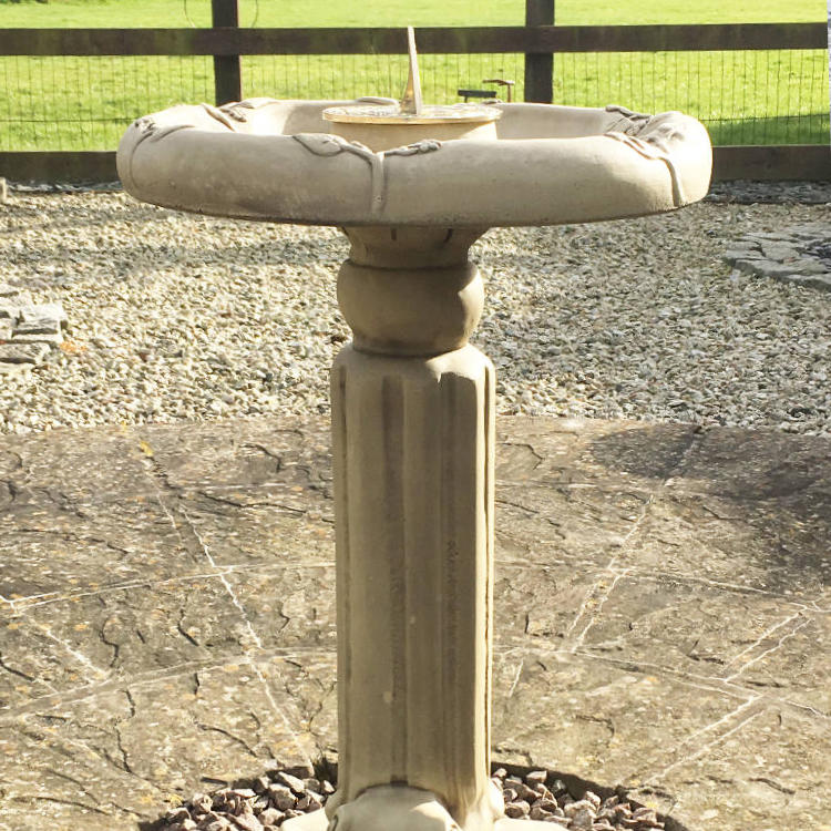 Classic Sundial Birdbath CSBB-4-016