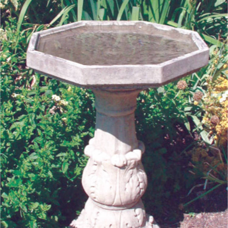 Classical Birdbath with Plain Bowl CBPB-C4005