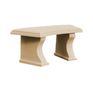 Curved Cast Stone Bench Seat