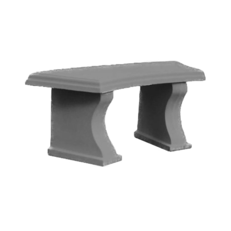 Curved Bench Seat_CB1-CHARCOAL