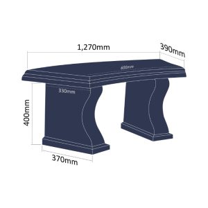 Curved Bench Seat_CB1-MEASURES