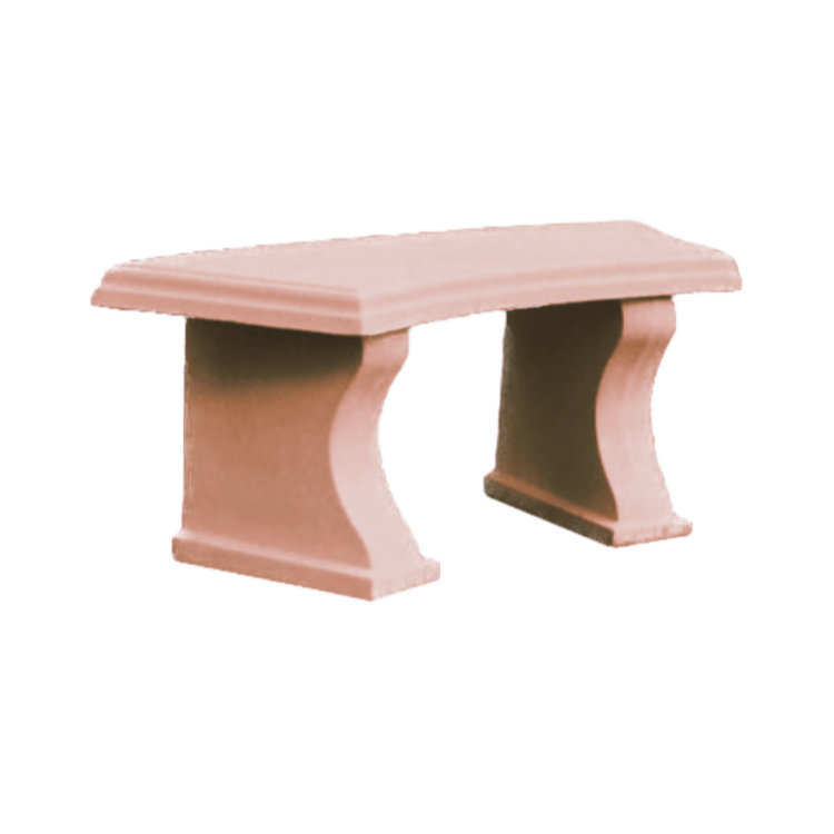 Curved Bench Seat_CB1-TERRACOTTA