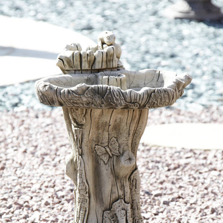 Large Double Feeder Birdbath LDFBB-4-027