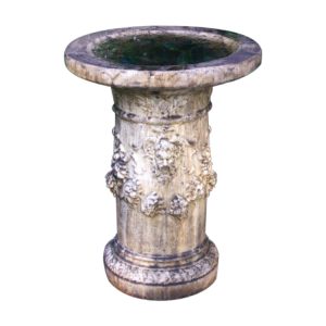 Draped Pan Stone Birdbath DPBB-C1219