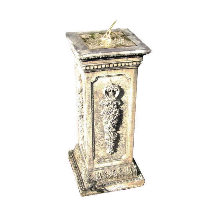 Floral Brass Sundial_FBS-C3734