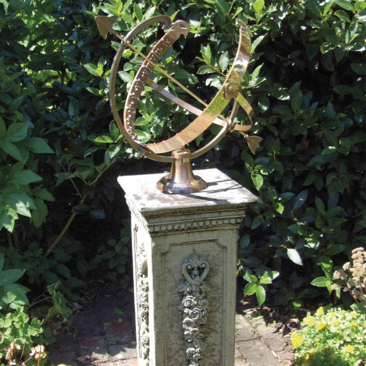Floral Large Brass Armillary FLA-C3735