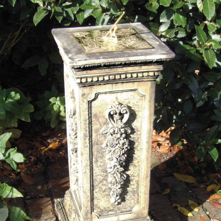Floral Brass Sundial FBS-C3734