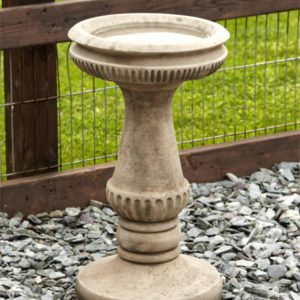 Fluted Stone Birdbath FBB-4-037