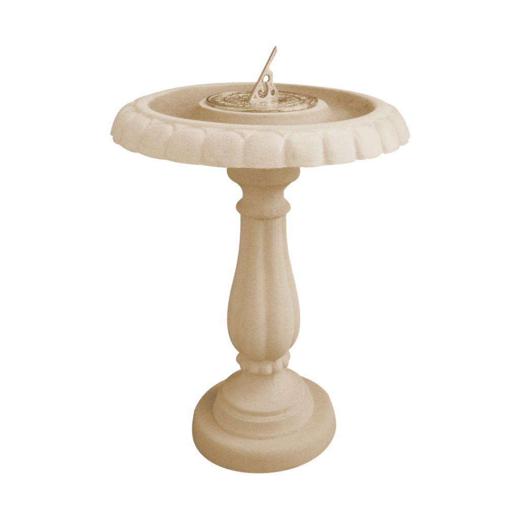 Heritage Brass Sundial Birdbath_HSBB-BUFF